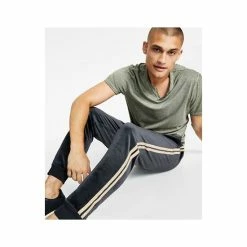 New 🎁 INC International Concepts I.N.C. International Concepts® Men's Regular-Fit Side Stripe Velour Joggers, Created For Macy's Basic Navy 🛒 -International Concepts Sales unnamed file 3069