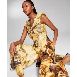 Promo 🛒 INC International Concepts Jeannie Mai X INC Printed V-Neck Top, Created For Macy's Marble Print 🎁 -International Concepts Sales unnamed file 307