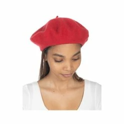 Brand new 🔔 INC International Concepts 👩 Women's Solid Beret Hat, Created By Macy's Wine ✔️ -International Concepts Sales unnamed file 3099