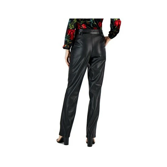 Coupon โจ INC International Concepts ๐ฉ Women's High-Rise Belted Faux-Leather Pants, Created For Macy's Deep Black ๐ฅฐ 4 Coupon โจ INC International Concepts ๐ฉ Women's High-Rise Belted Faux-Leather Pants, Created For Macy's Deep Black ๐ฅฐ - Image 2
