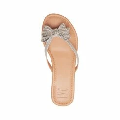 Best reviews of 🔔 INC International Concepts 👩 Women's Mabae Bow Flat 🩴 Sandals, Created For Macy's Silver Bling 🔔 -International Concepts Sales unnamed file 3133