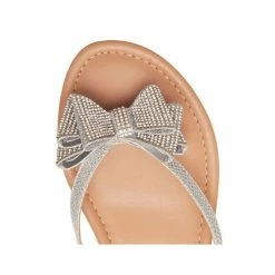 Best reviews of 🔔 INC International Concepts 👩 Women's Mabae Bow Flat 🩴 Sandals, Created For Macy's Silver Bling 🔔 -International Concepts Sales unnamed file 3135