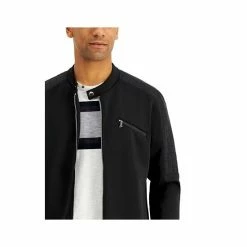 Discount 🧨 INC International Concepts Men's Wilson Moto Jacket, Created For Macy's Deep Black 🤩 -International Concepts Sales unnamed file 3154