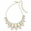 Best Sale 👍 INC International Concepts Navette Statement Necklace, 18 + 3 Extender, Created For Macy's Gold ⭐ -International Concepts Sales unnamed file 3164
