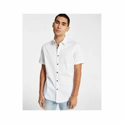 Cheapest ⌛ INC International Concepts Men's Tux Classic-Fit Solid Button-Down 👕 Shirt, Created For Macy's Deep Purple 🔥 -International Concepts Sales unnamed file 3172