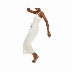 Cheap 🛒 INC International Concepts 👩 Women's Smocked-Bodice Jumpsuit, Created For Macy's Adobe Beige 😀 -International Concepts Sales unnamed file 3184