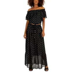 Deals ⌛ INC International Concepts 👩 Women's Ruched Blouson-Sleeve 👗 Dress, Created For Macy's Deep Black ⌛ -International Concepts Sales unnamed file 353