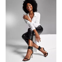 Outlet 🧨 INC International Concepts Petite Pull-On Flared 👖 Jeans, Created For Macy's Cranberry Wash ⭐ -International Concepts Sales unnamed file 388