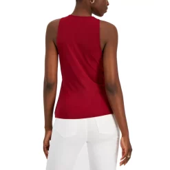 Coupon 🛒 INC International Concepts Petite Print Ruched Top, Created For Macy's Dia Dye Emerald 🔔
