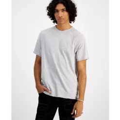 Cheap 👏 INC International Concepts I.N.C. International Concepts® Men's Pieced Raw-Edge T-Shirt, Created For Macy's Green Tea Leaf 🥰 -International Concepts Sales unnamed file 433