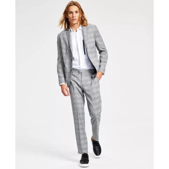 New ๐ฅ INC International Concepts Men's Slim-Fit Glen Plaid Blazer, Created For Macy's Deep Black ๐ 7 New ๐ฅ INC International Concepts Men's Slim-Fit Glen Plaid Blazer, Created For Macy's Deep Black ๐ - Image 5