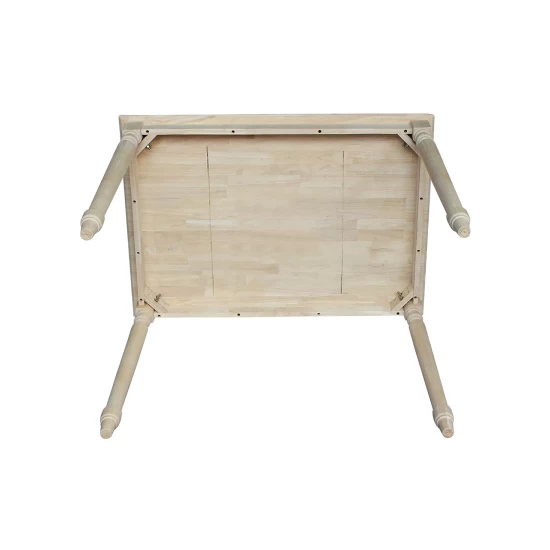 Best Sale 🔔 International Concepts Solid Wood Top Table - Turned Legs No Color 😉 8 Best Sale 🔔 International Concepts Solid Wood Top Table - Turned Legs No Color 😉 - Image 6