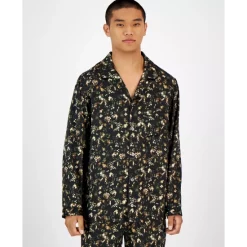 Best Pirce 🎁 INC International Concepts I.N.C. International Concepts® Men's 2-Pc. Floral-Print Pajama Set, Created For Macy's Black/green 🤩 -International Concepts Sales unnamed file 522