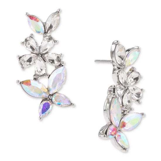 Brand new ๐ INC International Concepts Silver-Tone Crystal Flower Drop Earrings, Created For Macy's ๐ 4 Brand new ๐ INC International Concepts Silver-Tone Crystal Flower Drop Earrings, Created For Macy's ๐ - Image 2
