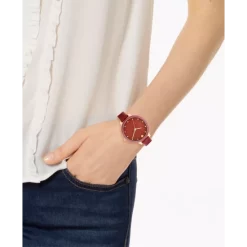 Budget 🎁 INC International Concepts 👩 Women's Red Strap ⌚ Watch 38mm, Created For Macy's ❤️ -International Concepts Sales unnamed file 613