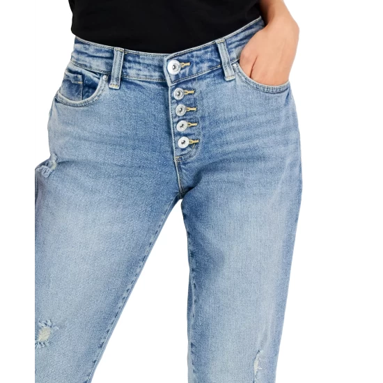 Best Sale โ๏ธ INC International Concepts Petite Mid-Rise Distressed Button-Fly ๐ Jeans, Created For Macy's Medium Indigo ๐ 10 Best Sale โ๏ธ INC International Concepts Petite Mid-Rise Distressed Button-Fly ๐ Jeans, Created For Macy's Medium Indigo ๐ - Image 8