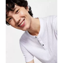 Cheapest 😍 INC International Concepts Men's Henley 👚 Shirt, Created For Macy's White Pure 🤩 -International Concepts Sales unnamed file 623