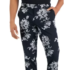 Top 10 🎁 INC International Concepts I.N.C. International Concepts® Men's Slim-Fit Floral Suit Pants, Created For Macy's Deep Black 🌟 -International Concepts Sales unnamed file 628