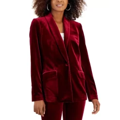 Best Sale ⌛ INC International Concepts 👩 Women's Velvet Blazer, Created For Macy's Royal Velvet 🌟 -International Concepts Sales unnamed file 652