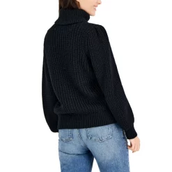 Hot Sale ❤️ INC International Concepts 👩 Women's Metallic-Flecked Turtleneck Sweater, Created For Macy's Light Grey Heather 😀 -International Concepts Sales unnamed file 662