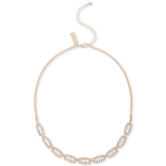 Promo 🛒 INC International Concepts Gold-Tone Pavé Link Statement Necklace, 16 + 3 Extender, Created For Macy's 🤩 4 Promo 🛒 INC International Concepts Gold-Tone Pavé Link Statement Necklace, 16 + 3 Extender, Created For Macy's 🤩 - Image 2