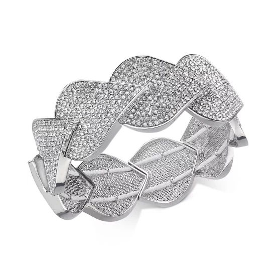 Budget π INC International Concepts Silver-Tone PavΓ© Teardrop Stretch Bracelet, Created For Macy's π₯ 4 Budget π INC International Concepts Silver-Tone PavΓ© Teardrop Stretch Bracelet, Created For Macy's π₯ - Image 2