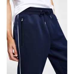 Outlet 🔔 INC International Concepts Men's Neoprene Track Jogger Pants, Created For Macy's Basic Navy ⌛ -International Concepts Sales unnamed file 782