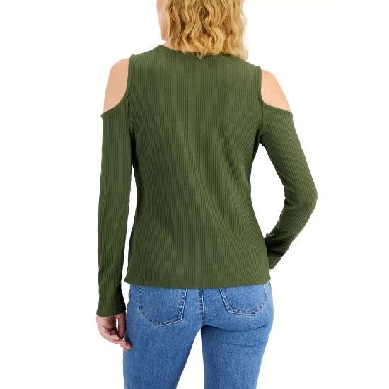 Hot Sale โค๏ธ INC International Concepts ๐ฉ Women's Ribbed Cold-Shoulder Chain Top, Created For Macy's Costa Green ๐ 7 Hot Sale โค๏ธ INC International Concepts ๐ฉ Women's Ribbed Cold-Shoulder Chain Top, Created For Macy's Costa Green ๐ - Image 5