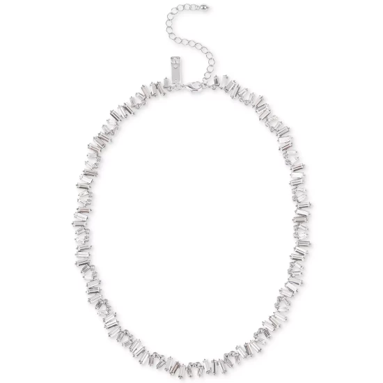 Best deal ๐ INC International Concepts Silver-Tone Baguette-Crystal All-Around Statement Necklace, 16-1/2 + 3 Extender, Created For Macy's Multi ๐ 4 Best deal ๐ INC International Concepts Silver-Tone Baguette-Crystal All-Around Statement Necklace, 16-1/2 + 3 Extender, Created For Macy's Multi ๐ - Image 2