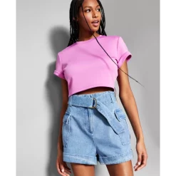 Best reviews of ⭐ INC International Concepts Jeannie Mai X INC Denim Belted Cargo Shorts, Created For Macy's Blue 🎁 -International Concepts Sales unnamed file 835