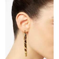 Brand new ⭐ INC International Concepts Gold-Tone Large Chain-Link Hoop Earrings, 3, Created For Macy's ✨ -International Concepts Sales unnamed file 854