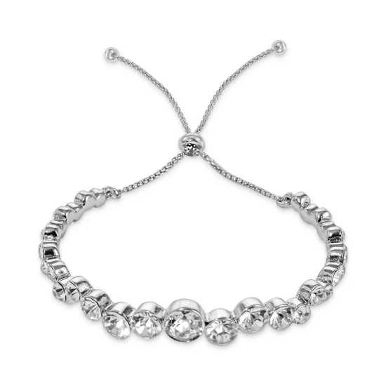 Brand new ⌛ INC International Concepts Silver-Tone Crystal Slider Bracelet, Created For Macy's ⭐ 4 Brand new ⌛ INC International Concepts Silver-Tone Crystal Slider Bracelet, Created For Macy's ⭐ - Image 2