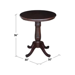 Buy ✨ International Concepts 30 Round Top Pedestal Table- 34.9H Brown ⌛ -International Concepts Sales unnamed file 975