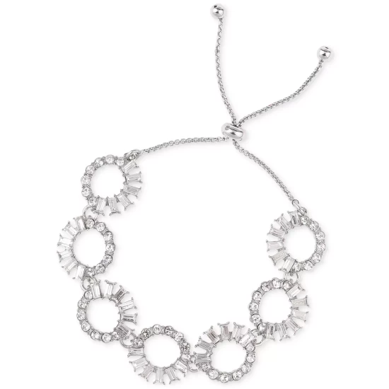 Outlet โค๏ธ INC International Concepts Silver-Tone Mixed Crystal Circle Slider Bracelet, Created For Macy's ๐ 4 Outlet โค๏ธ INC International Concepts Silver-Tone Mixed Crystal Circle Slider Bracelet, Created For Macy's ๐ - Image 2