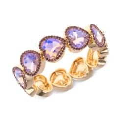 Top 10 🔥 INC International Concepts Gold-Tone Color Crystal Heart Halo Stretch Bracelet, Created For Macy's Pink 🔔 -International Concepts Sales unnamed file 985